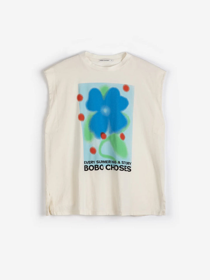 Summer story sleeveless T-shirt