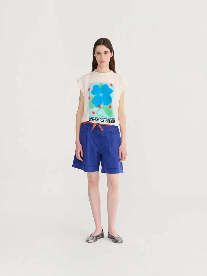 Summer story sleeveless T-shirt
