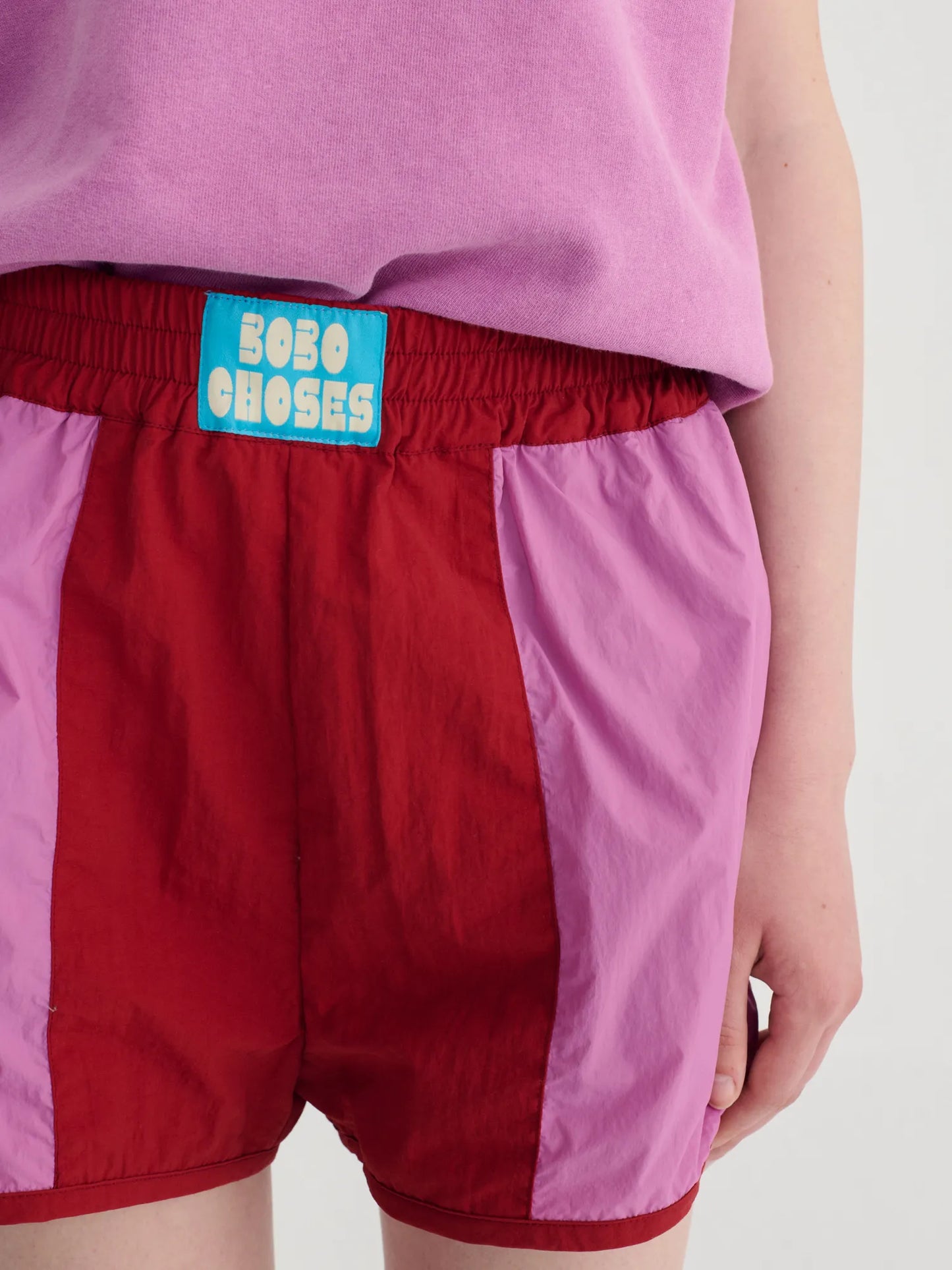Color block sporty shorts