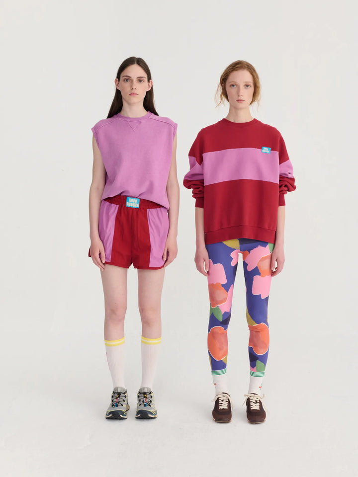 Color block sporty shorts