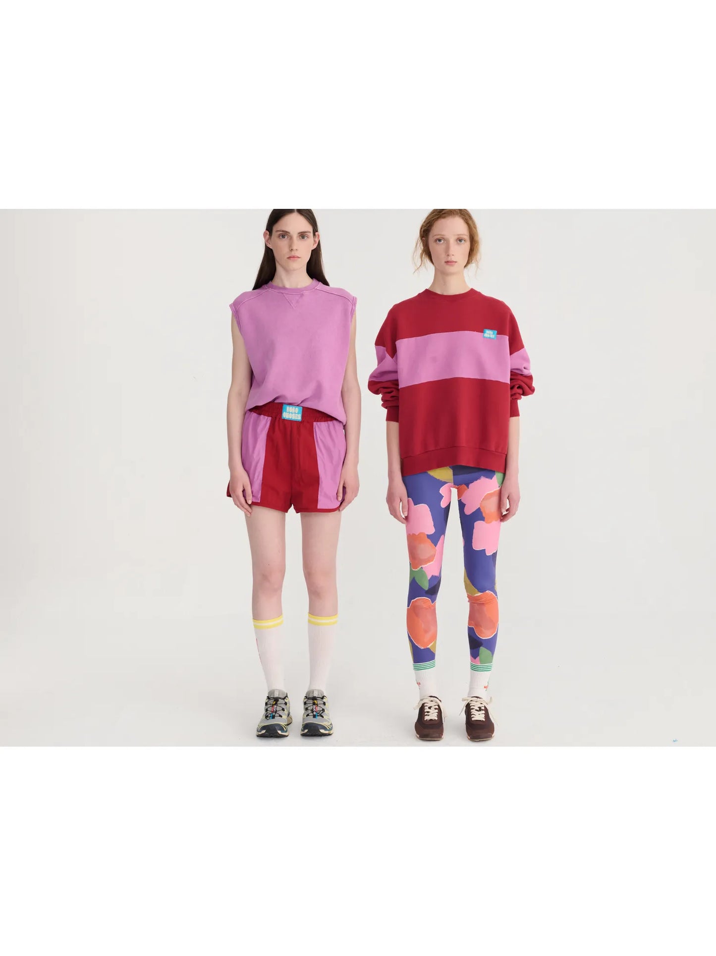 Color block sporty shorts