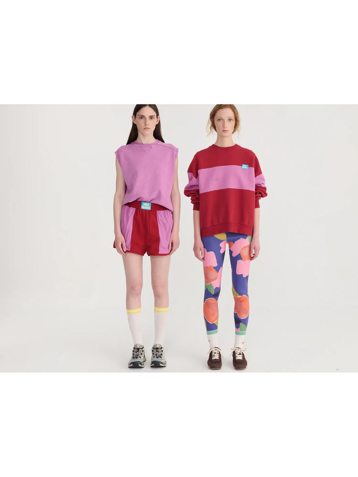 Color block sporty shorts