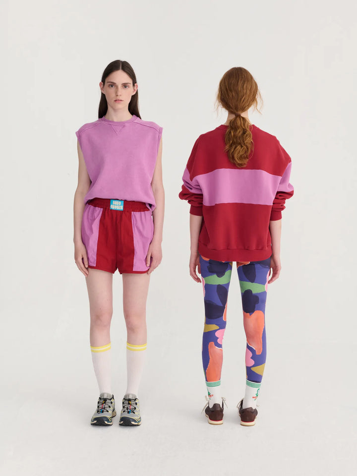 Color block sporty shorts