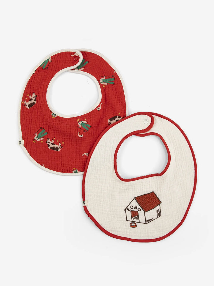 Adventure Farm bib set x2
