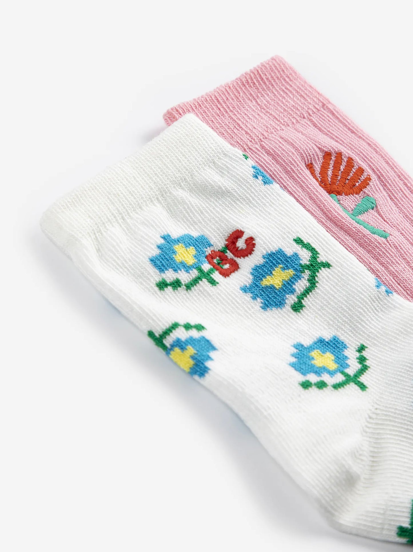 Flower short socks pack x 2