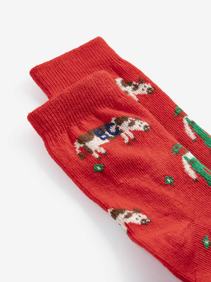 Farm Adventure all over short socks