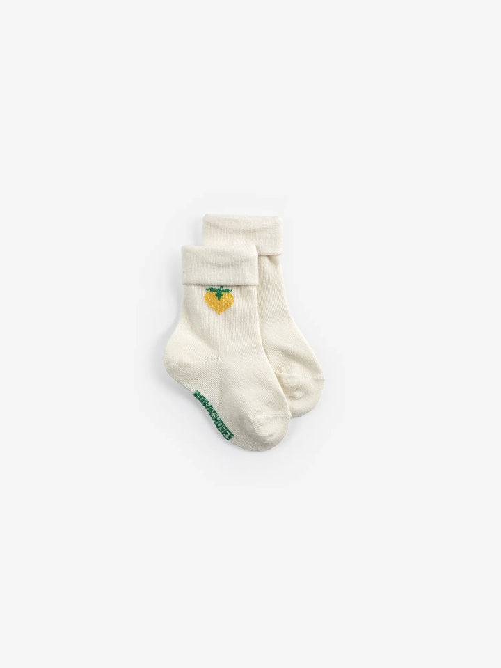 Pixel Strawberry short socks pack x 2