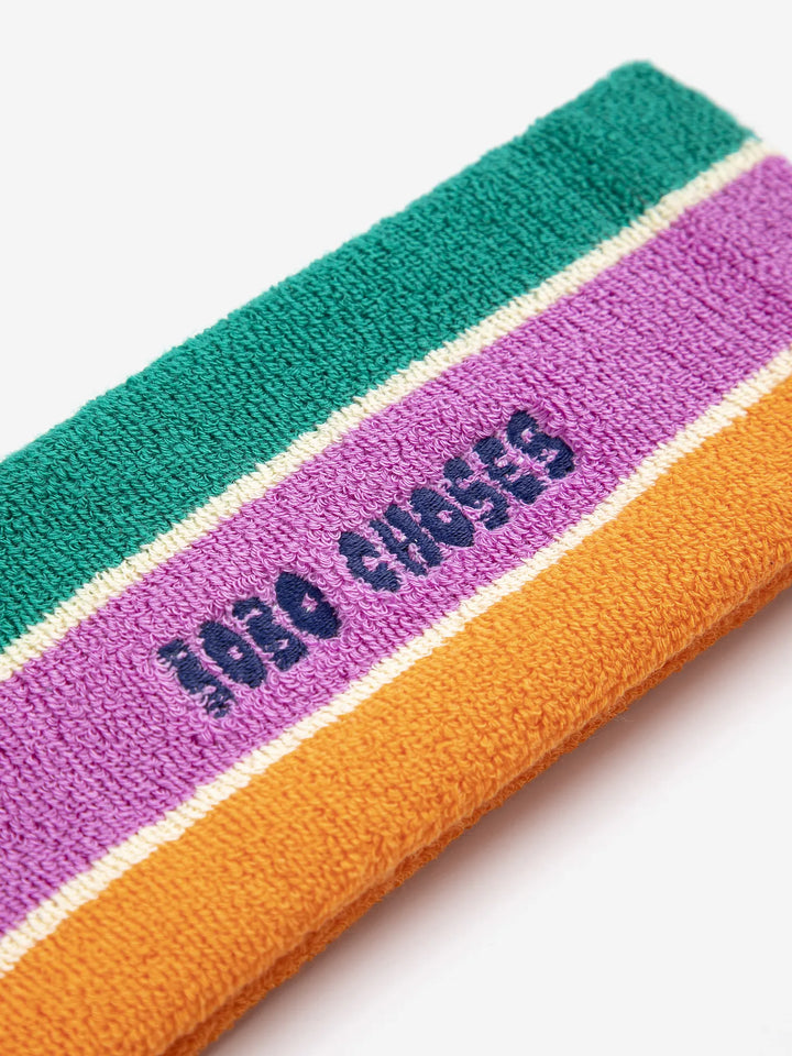 Bobo Choses Striped terry cloth headband