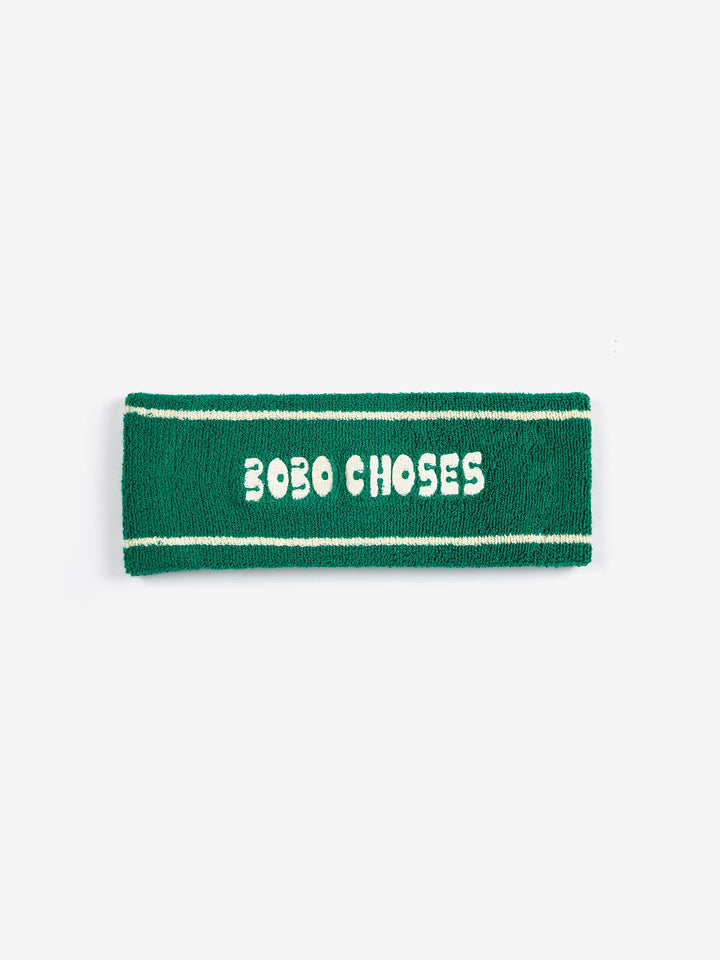 Bobo Choses green terry headband