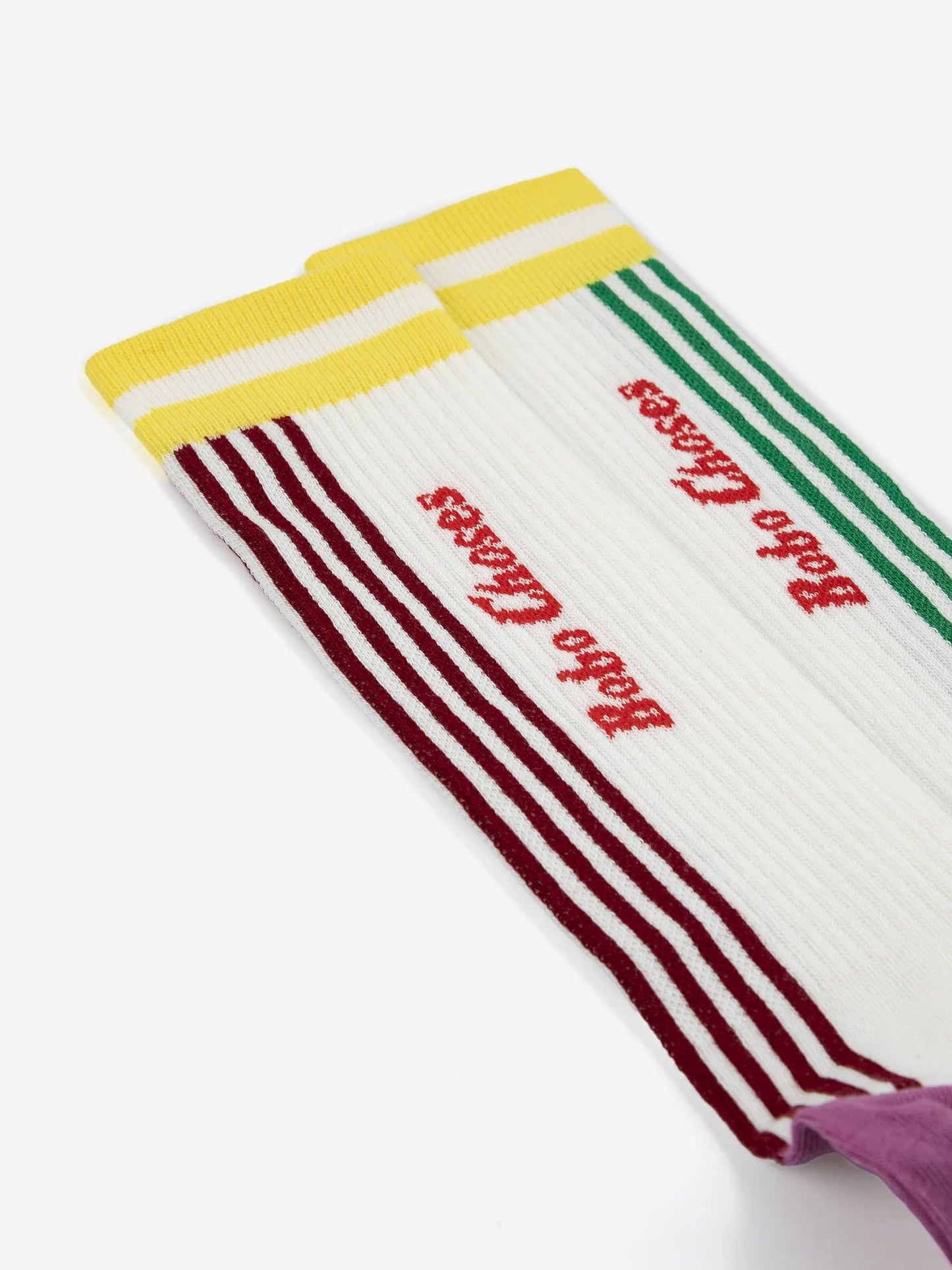 Striped cotton long socks