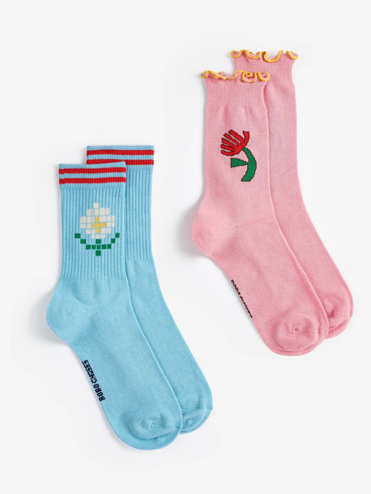 Pixel Daisy cotton pack short socks