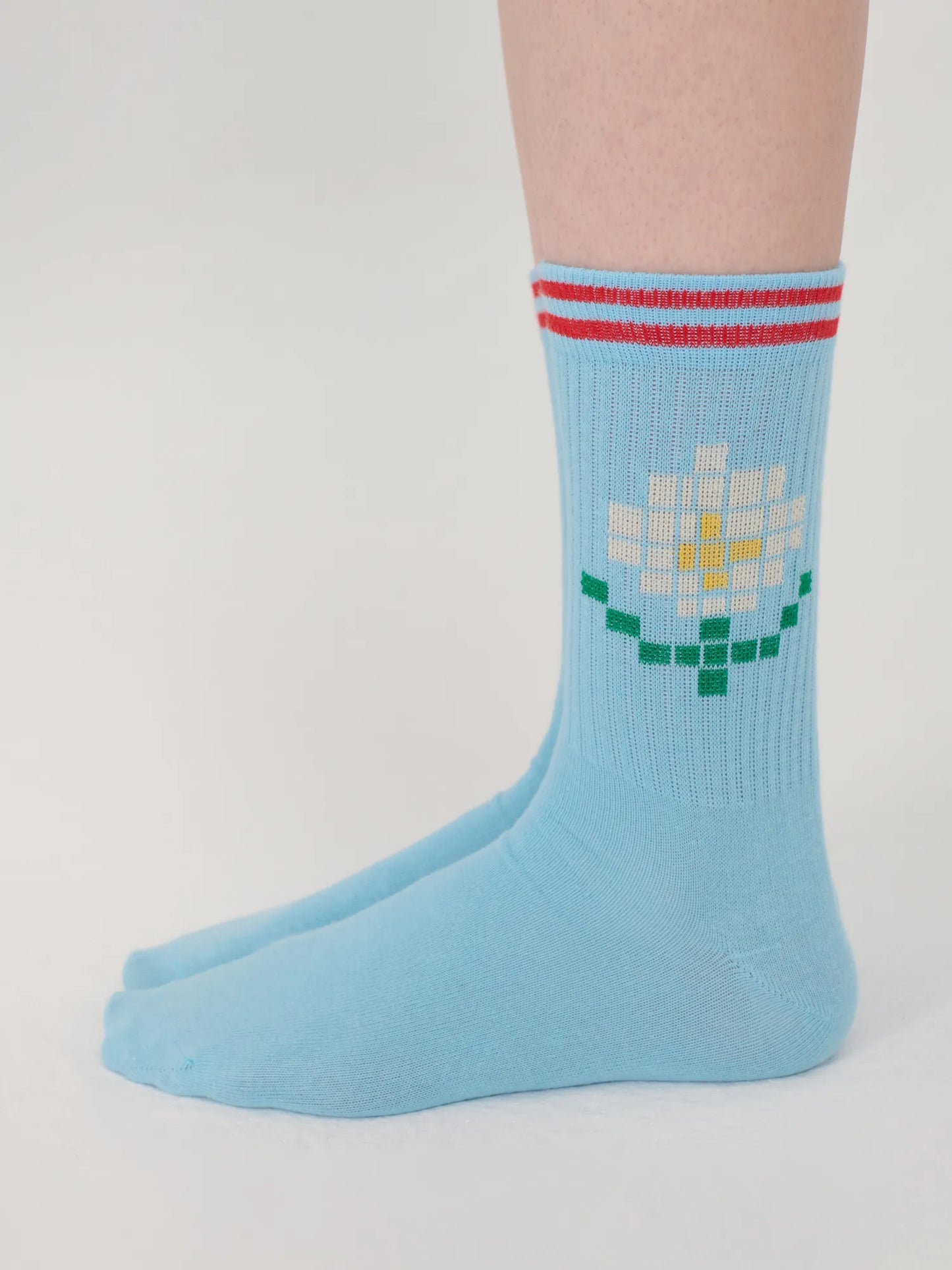 Pixel Daisy cotton pack short socks