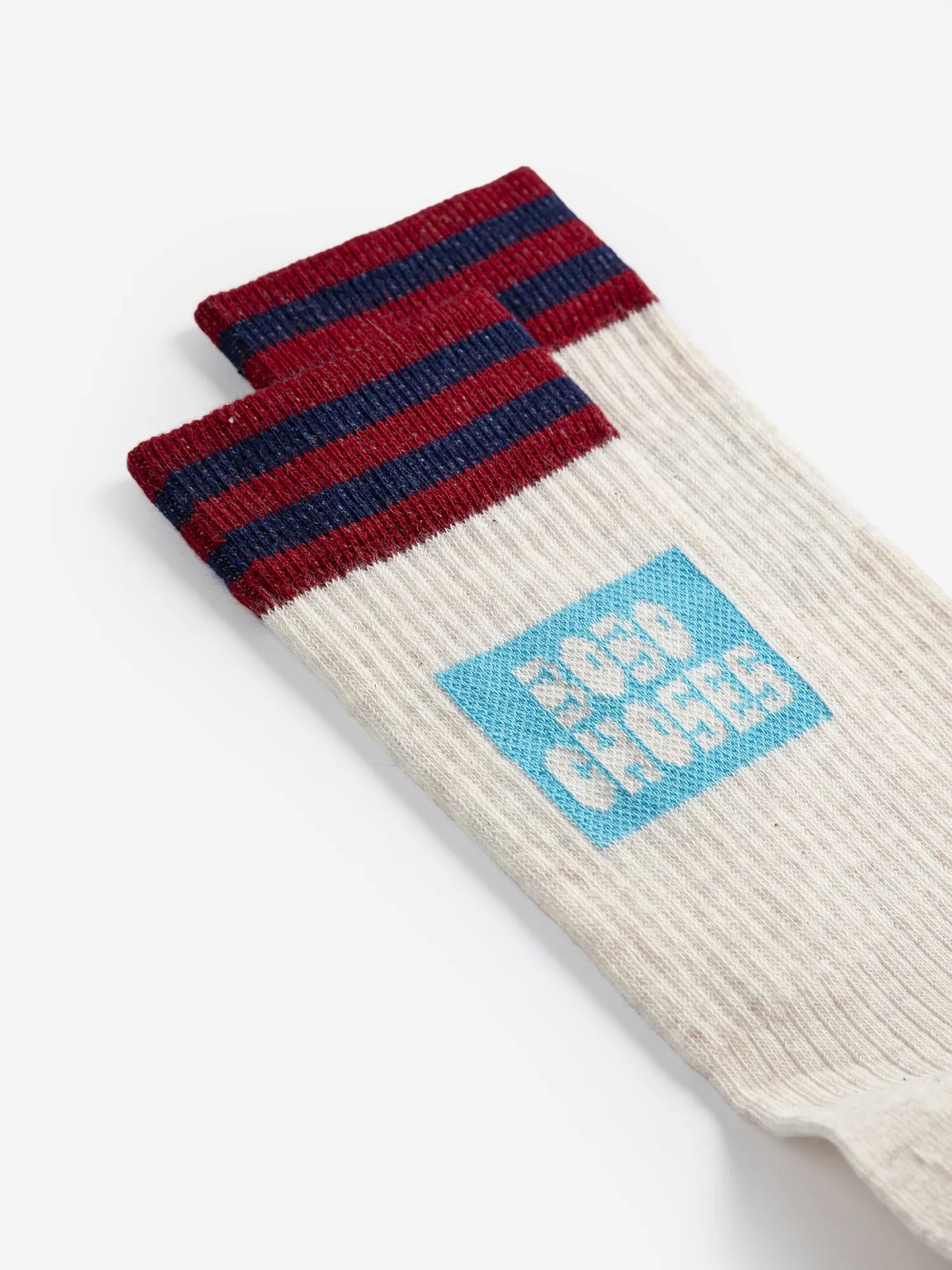 Ribbed cotton short socks