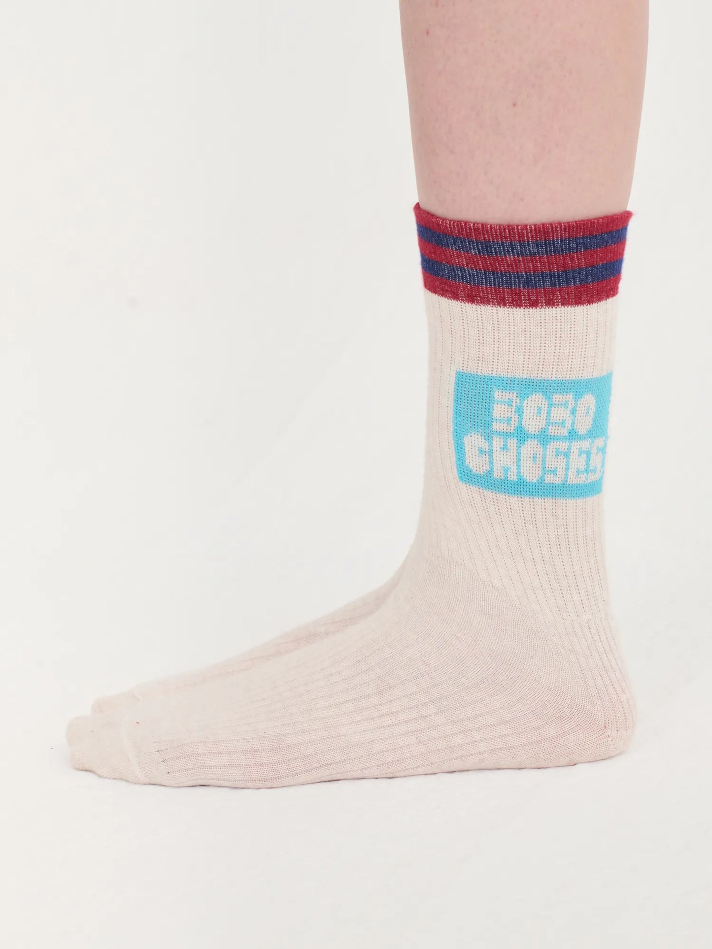 Ribbed cotton short socks