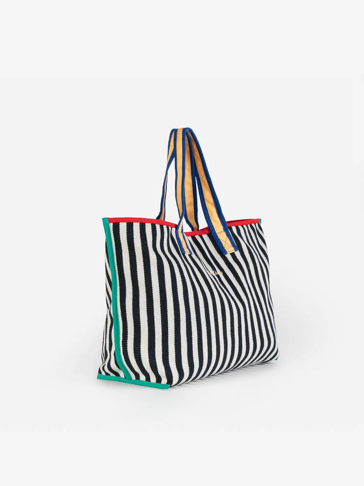 Color block cotton bag