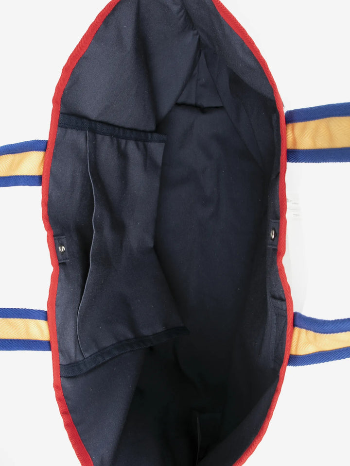 Color block cotton bag