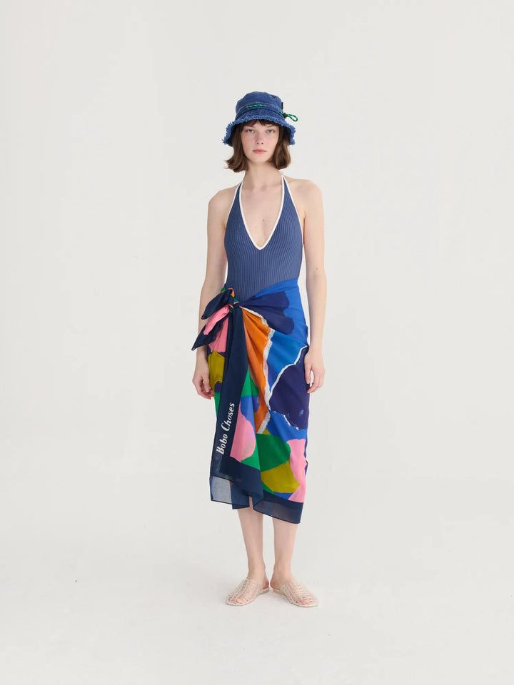 Blooming color cotton sarong