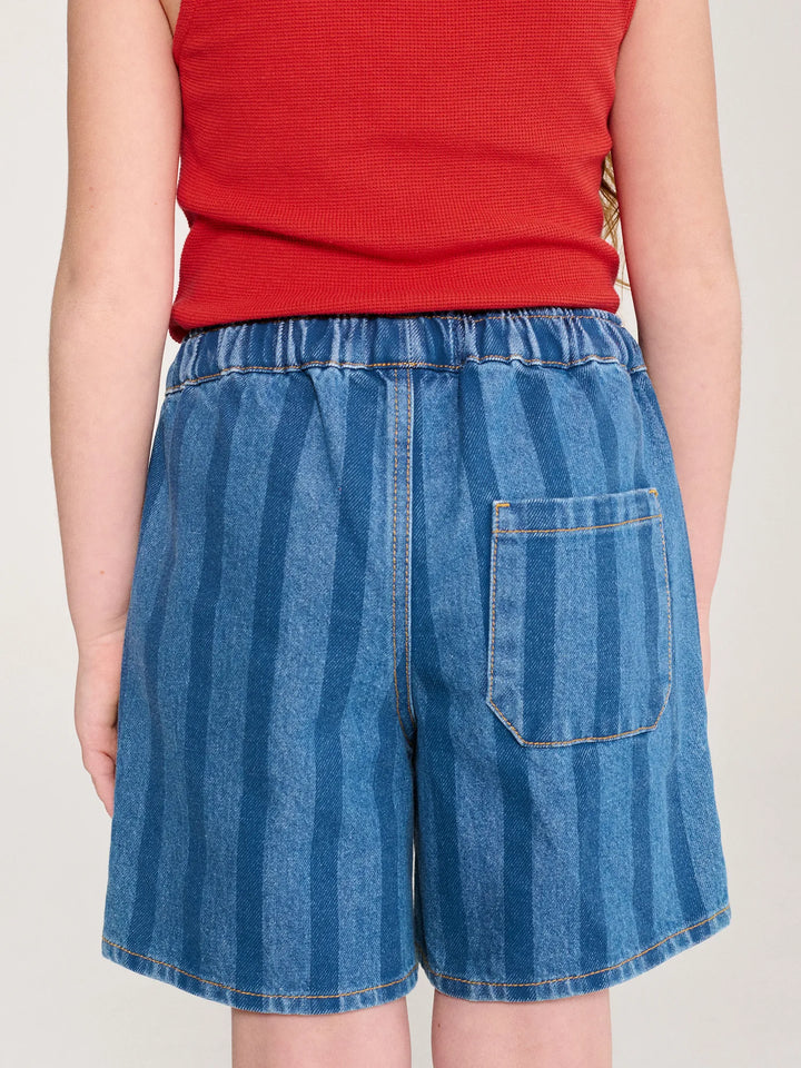 Bobo Choses Since 09 Striped denim bermuda shorts