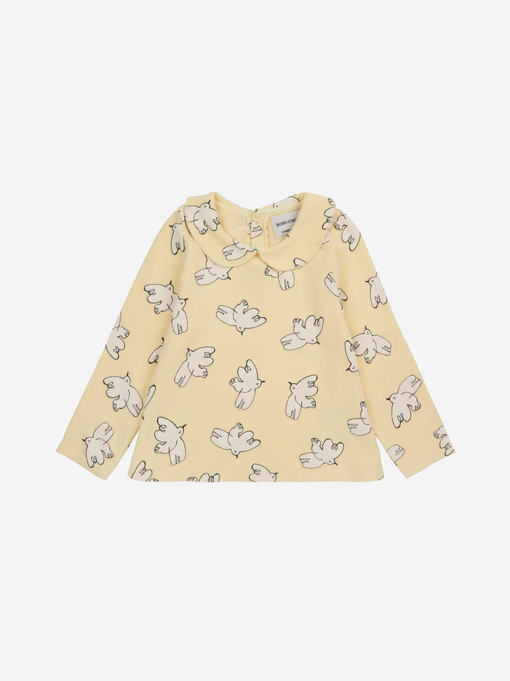 Baby Freedom Bird Print T-Shirt