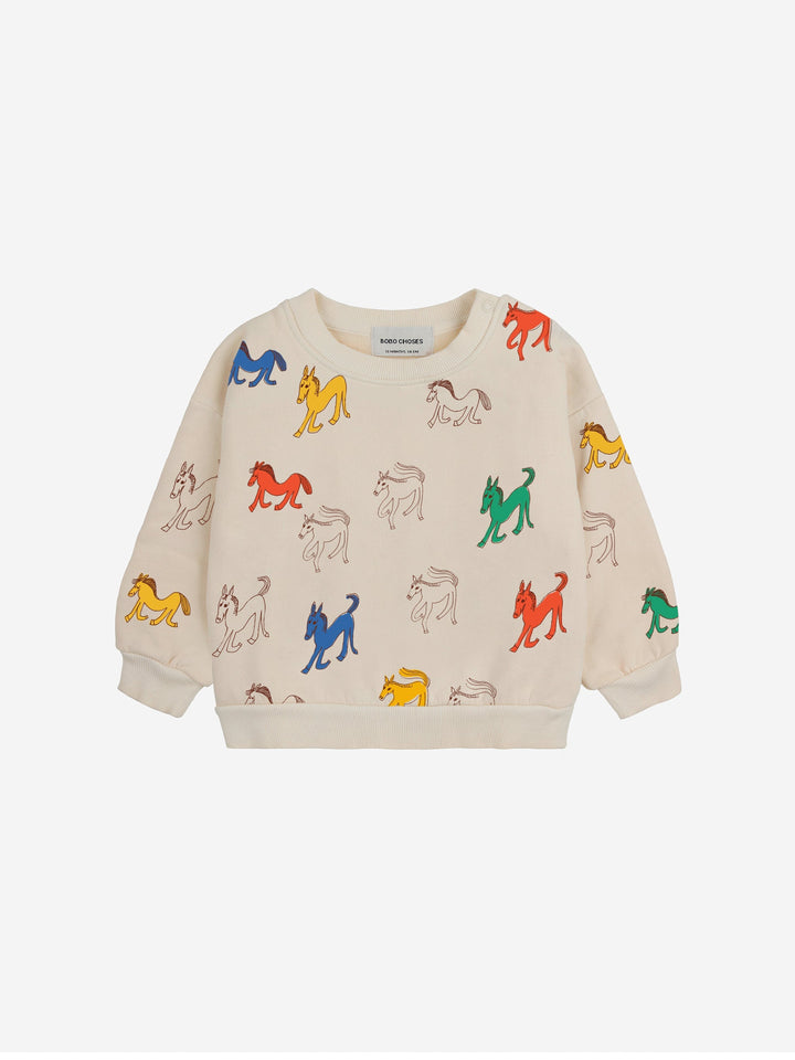 Baby Wonder Horse print sweatshirt