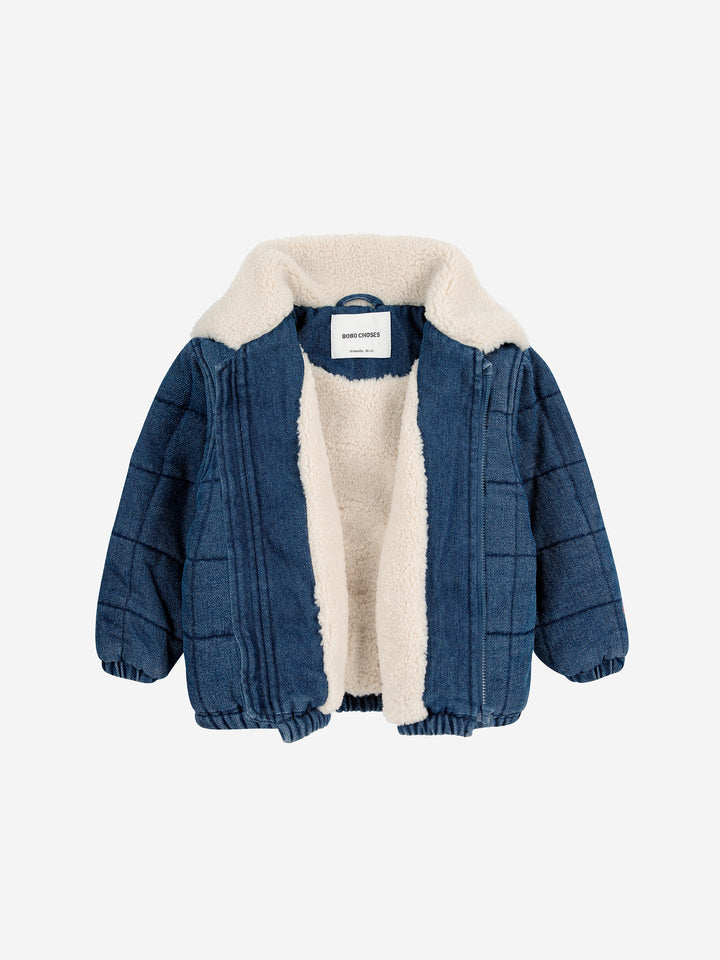 quilted denim jacket