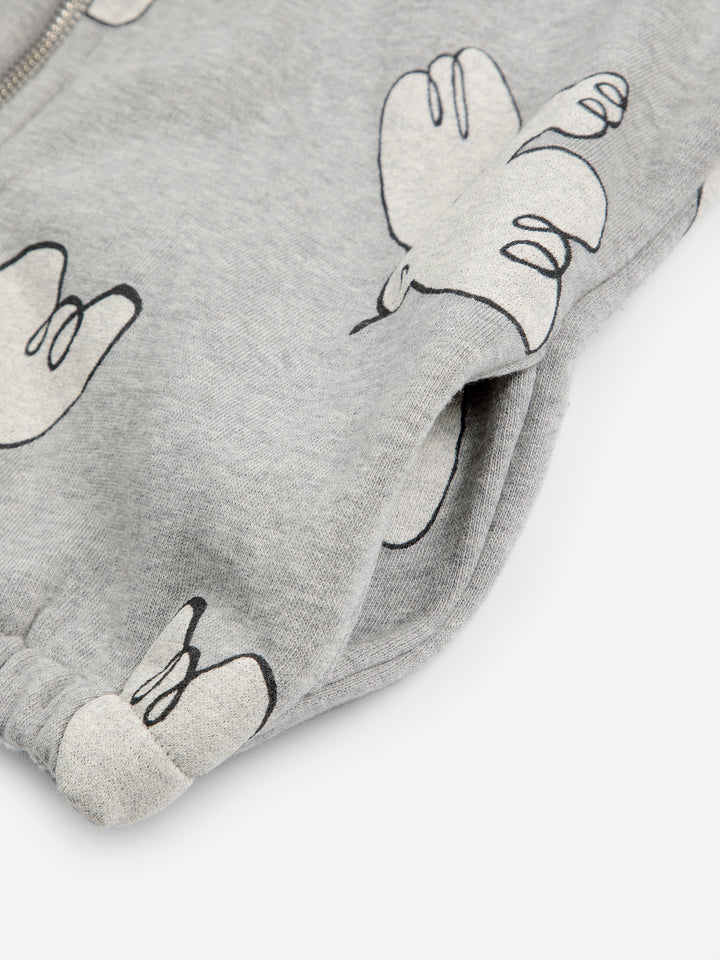 Freedom Bird all over zipped hoodie