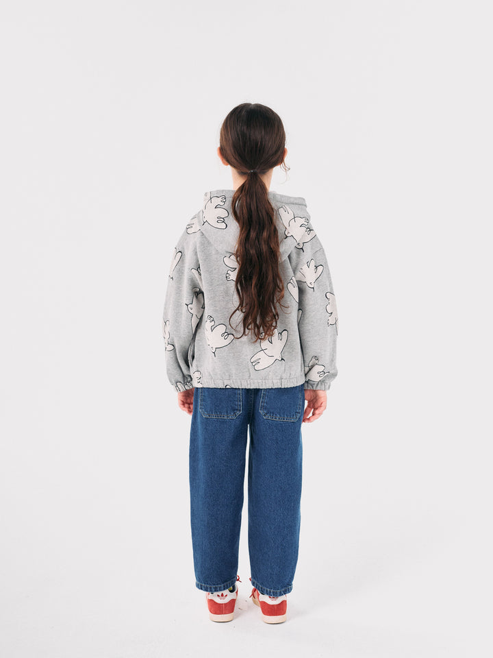 Freedom Bird all over zipped hoodie