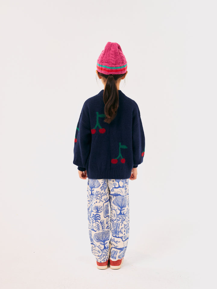 Bobo Cherry all over turtle neck jumper