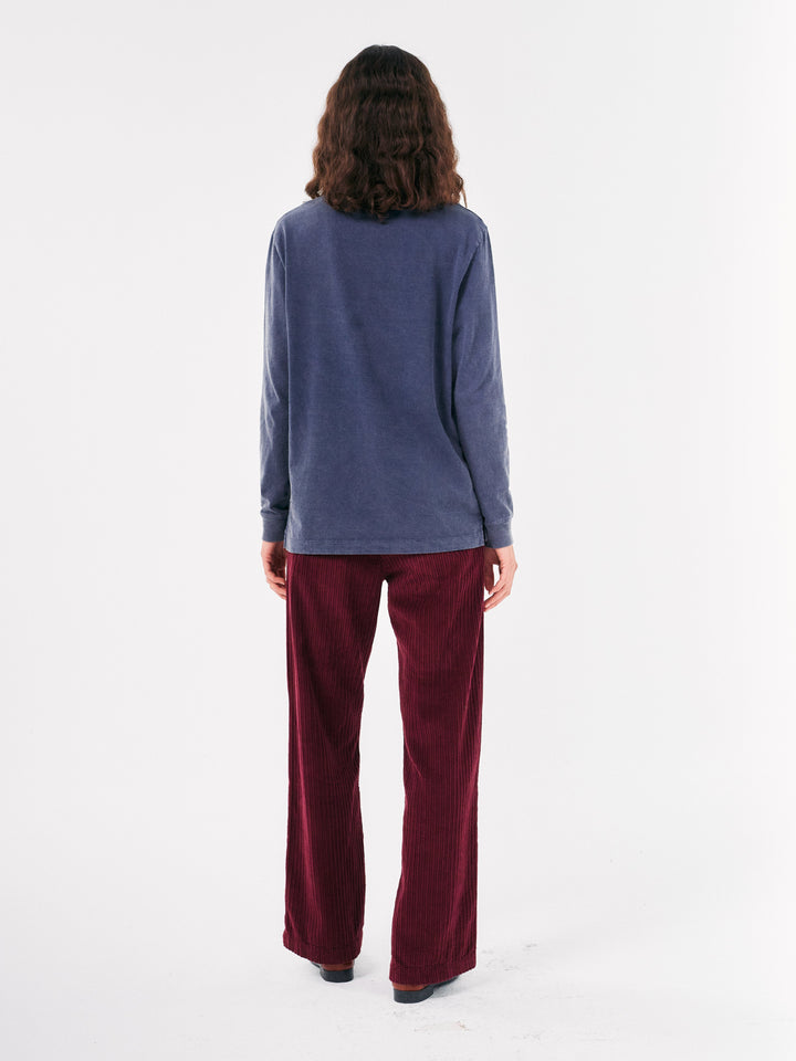 Fox embroidery long sleeve T-shirt