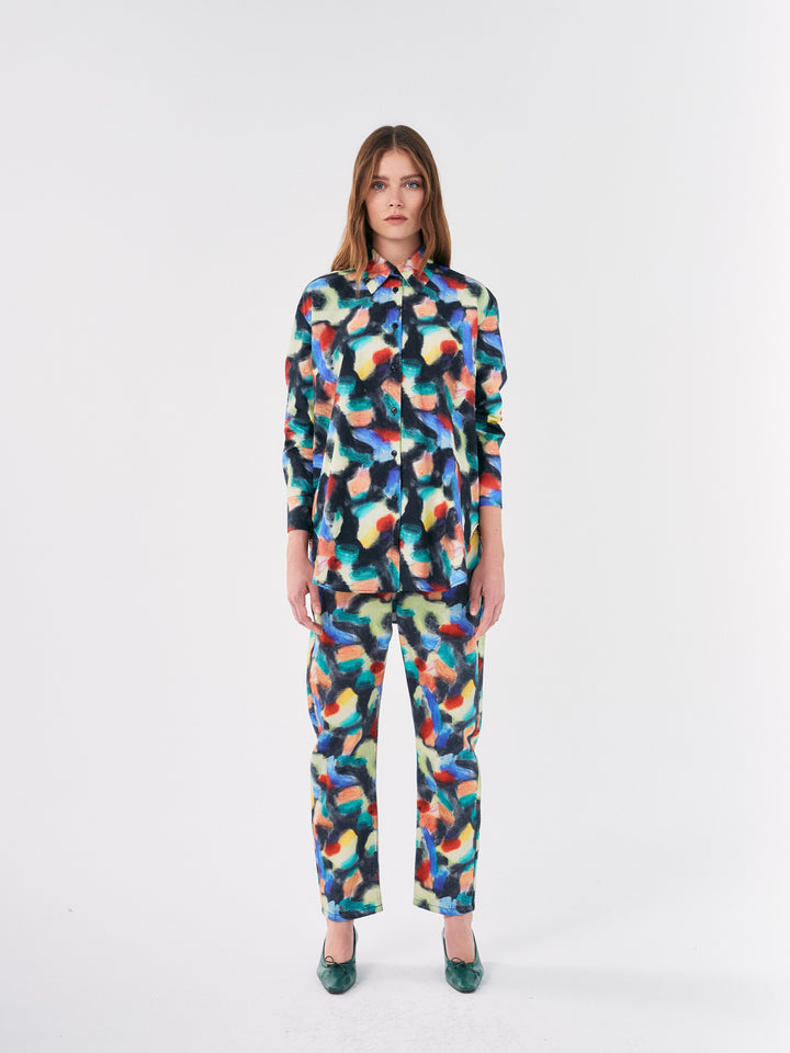 Fantasy World printed tapered pants