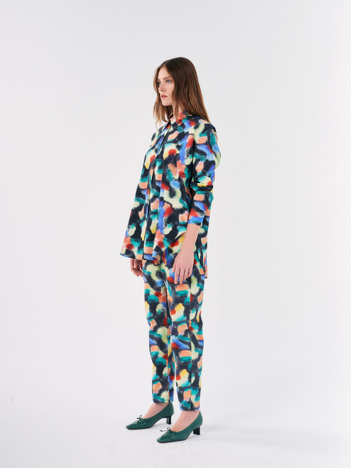 Fantasy World printed tapered pants