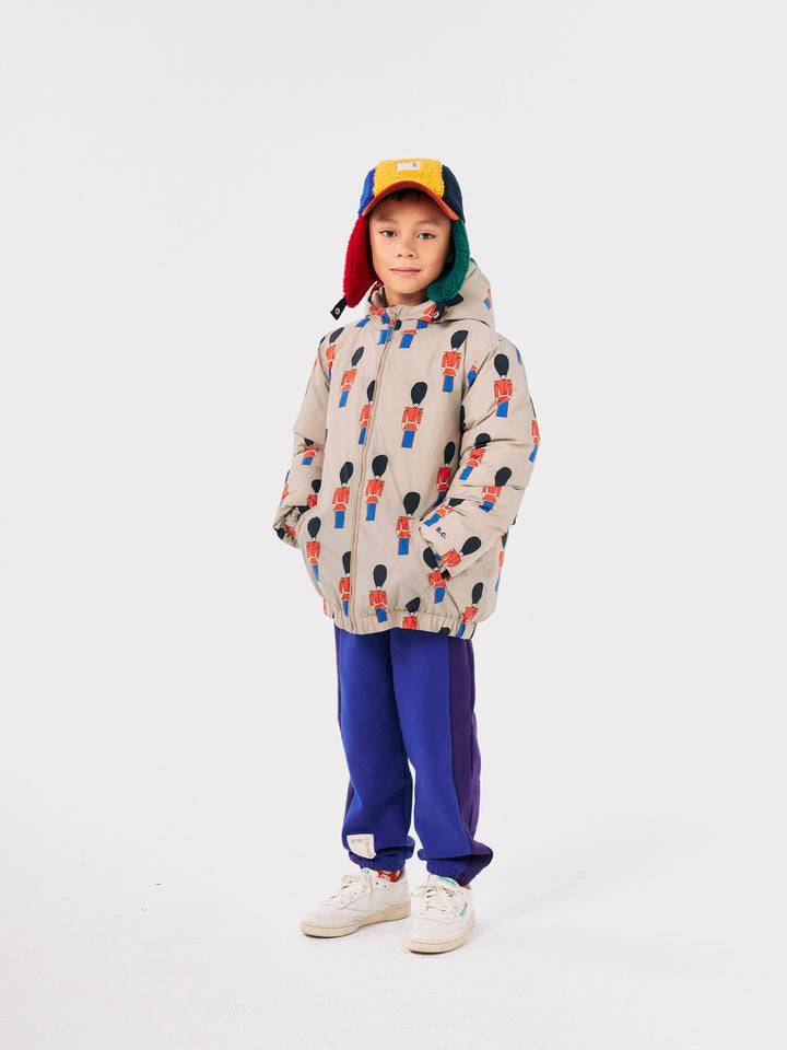 Color Block sheepskin chapka