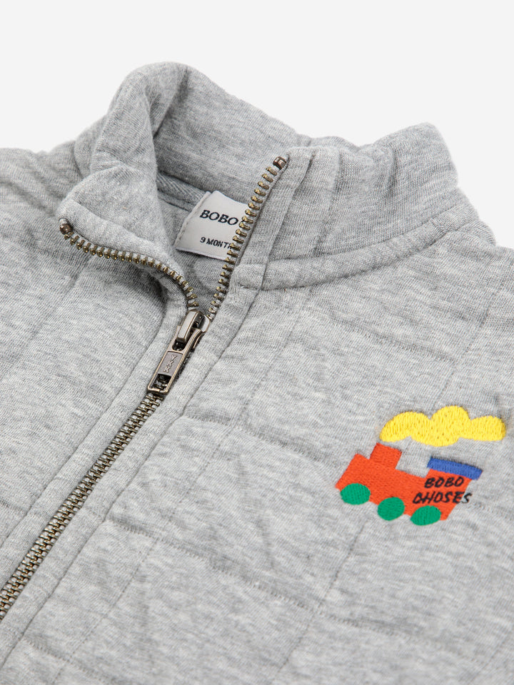 Bobo Choo Choo quilted zipped sweat blouson