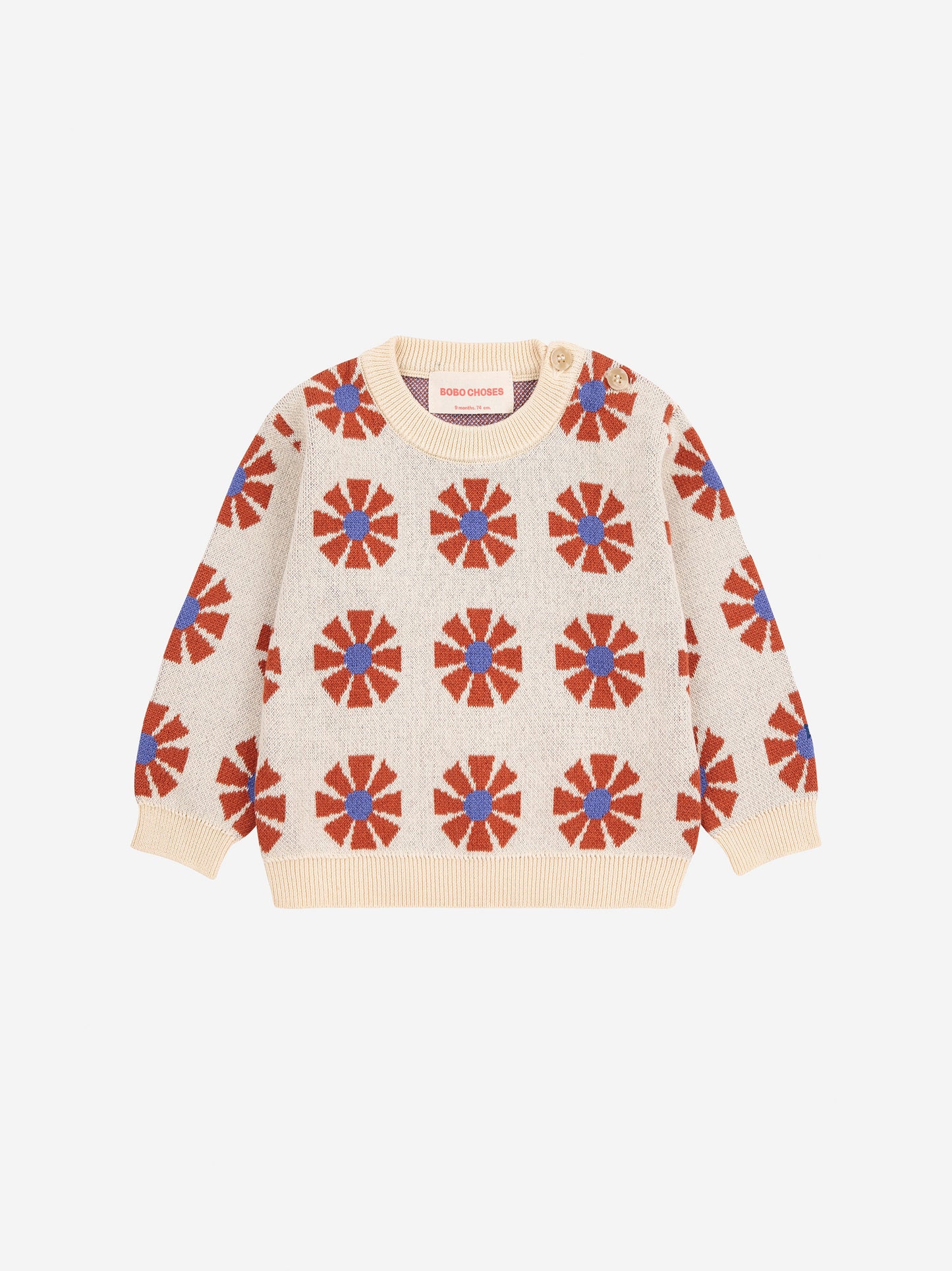 Kaleidoscope all over jacquard jumper