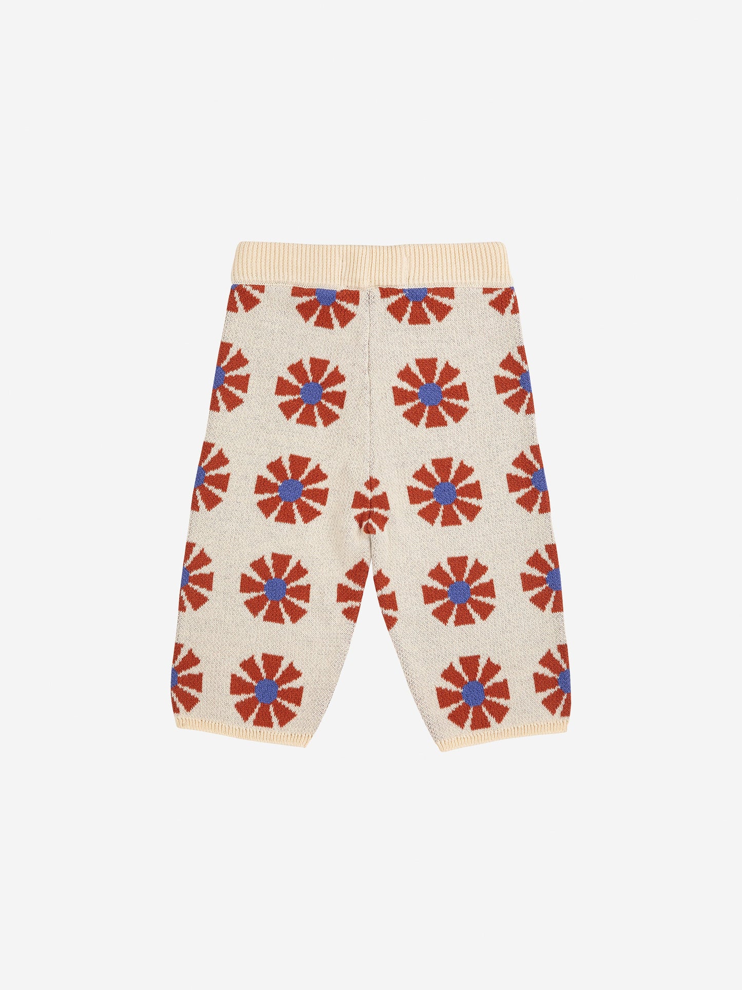 Kaleidoscope all over jacquard knitted pants
