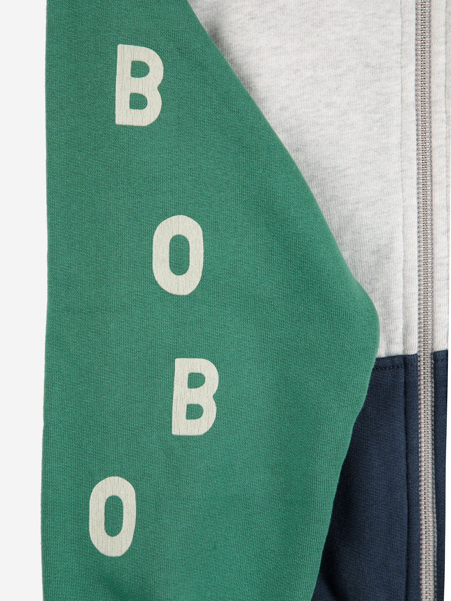 Bobo Choses カラーブロックジップスウェットシャツ