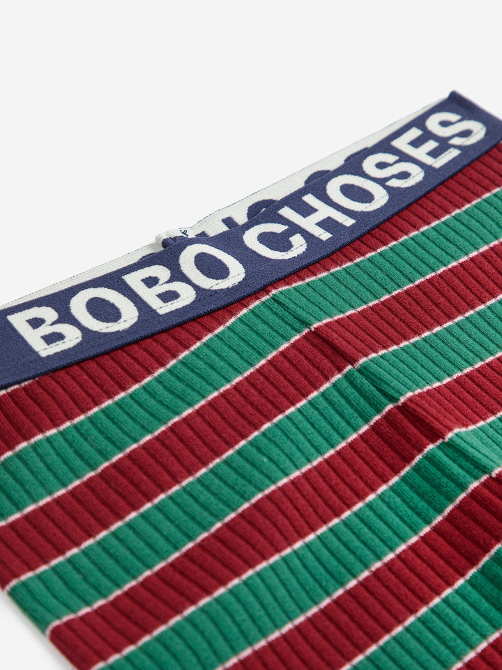 Bobo マルチカラー ストライプ レギンス