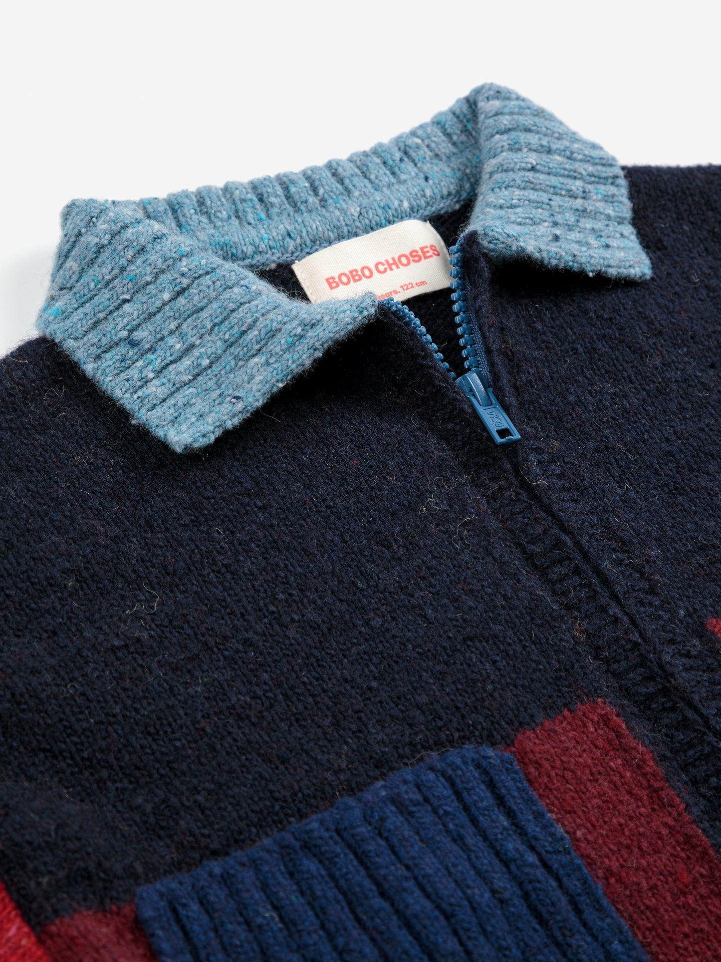 Bobo Choses カラーブロックカーディガン