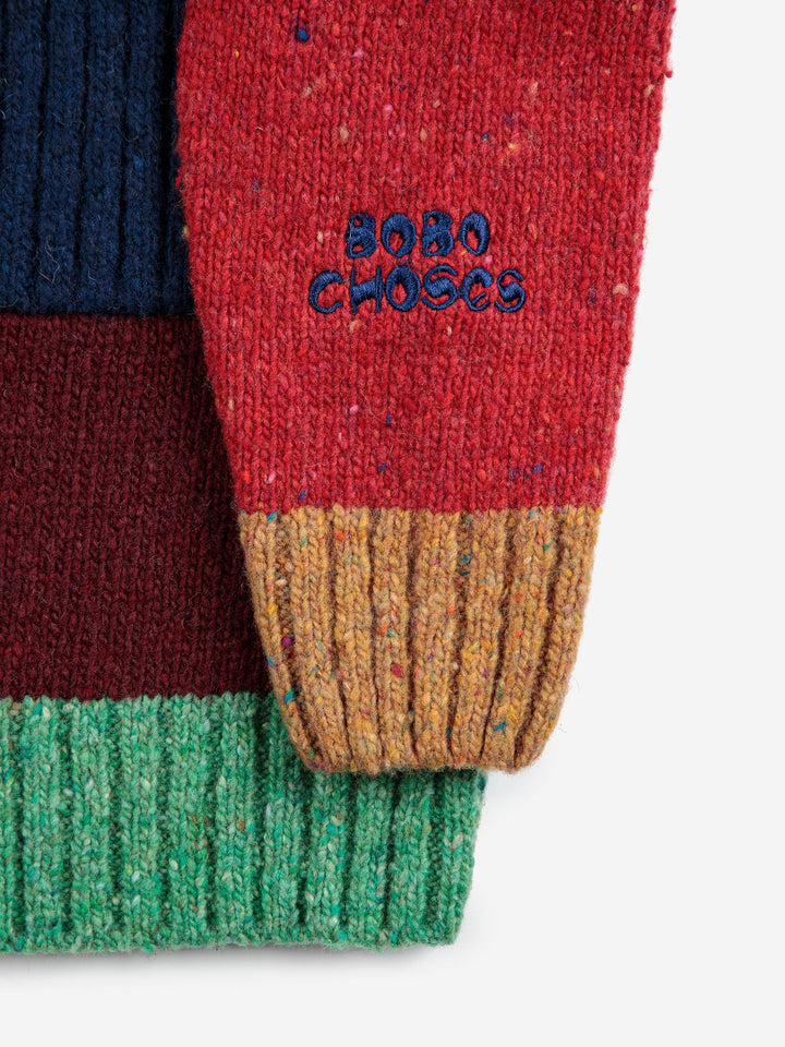 Bobo Choses Color Block cardigan