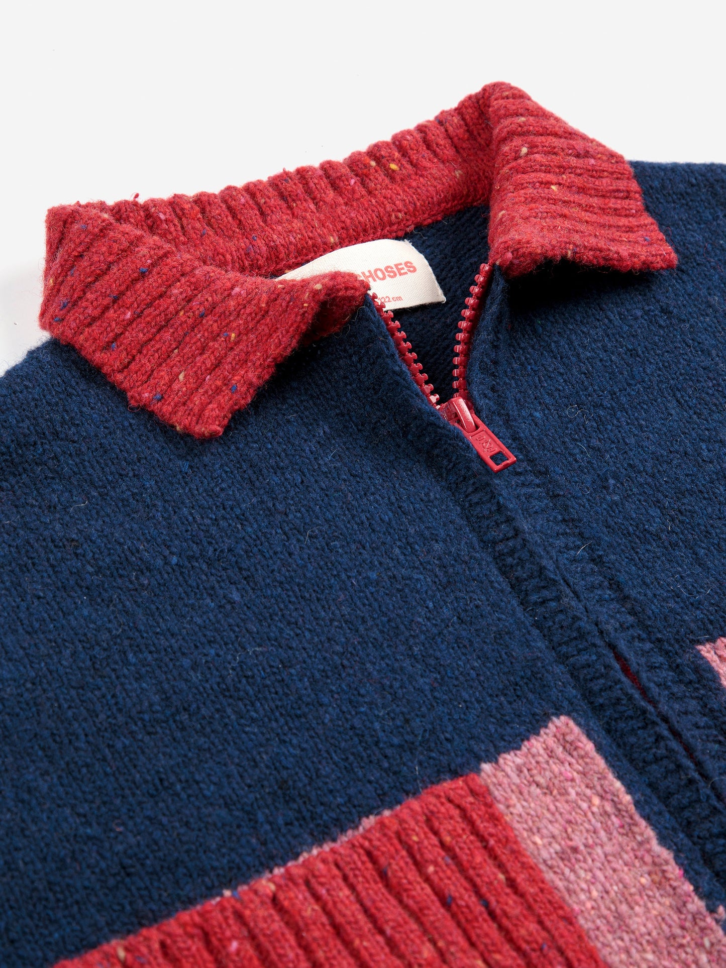 Bobo Choses カラーブロックカーディガン