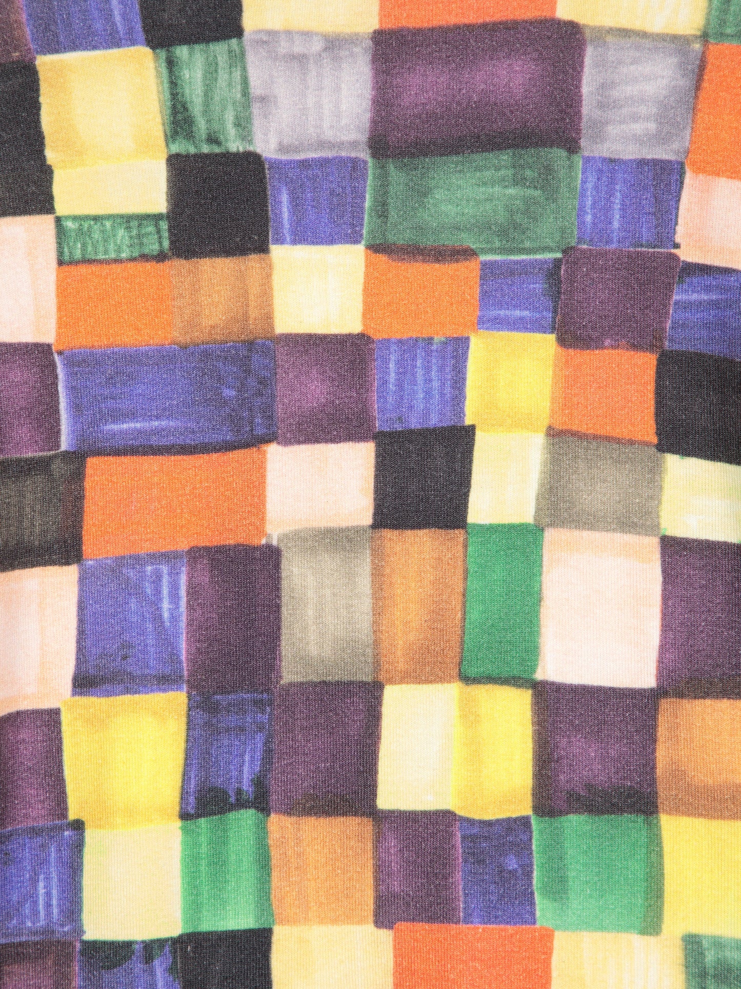 Rainbow Plaid タートルネックトップ