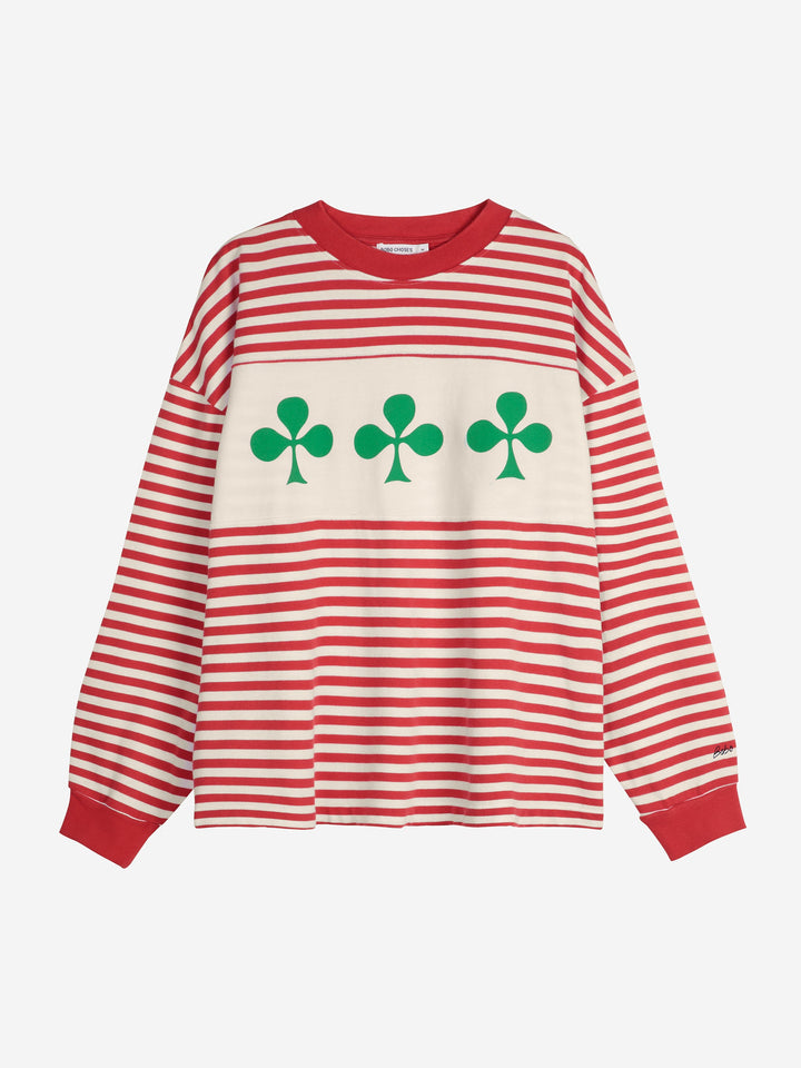 Shamrock ストライプリラックスTシャツ