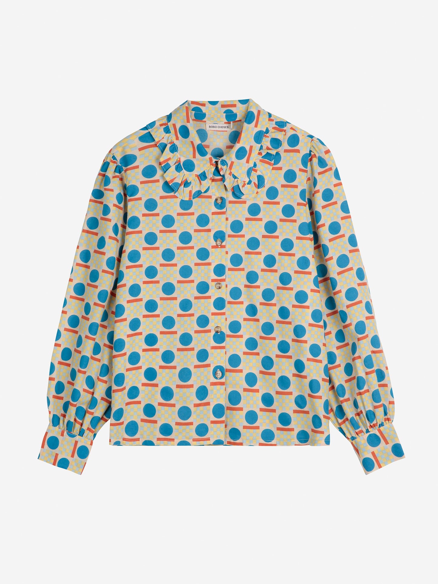 Geometric pattern 襟付きシャツ
