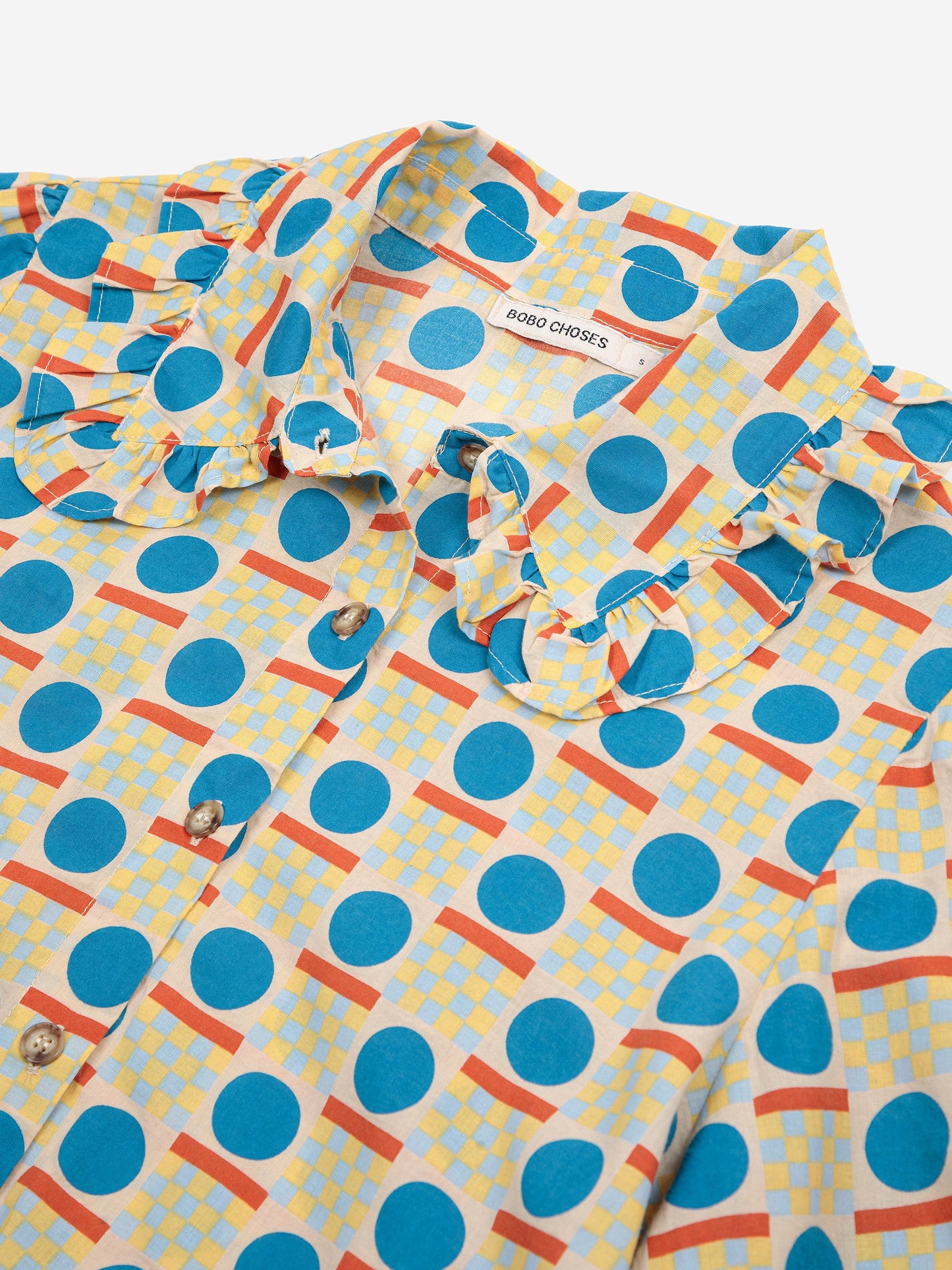 Geometric pattern 襟付きシャツ
