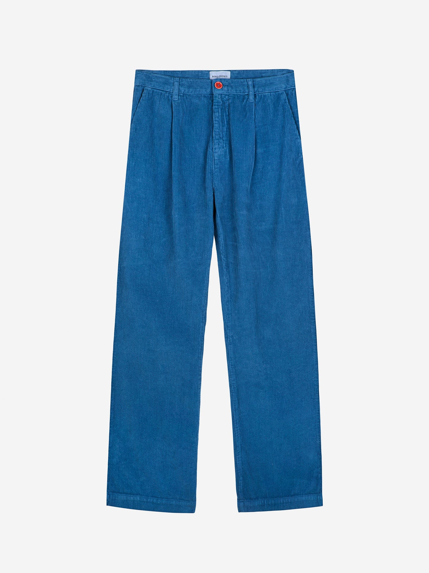 Blue pleated コーデュロイパンツ