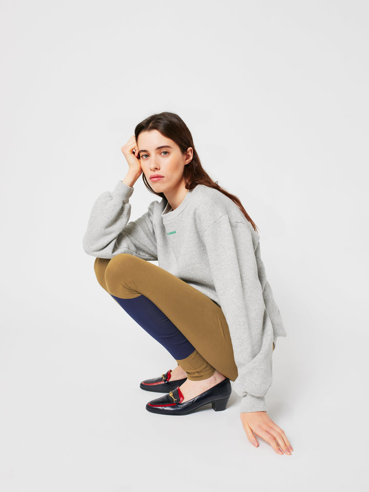 Color Block cotton leggings