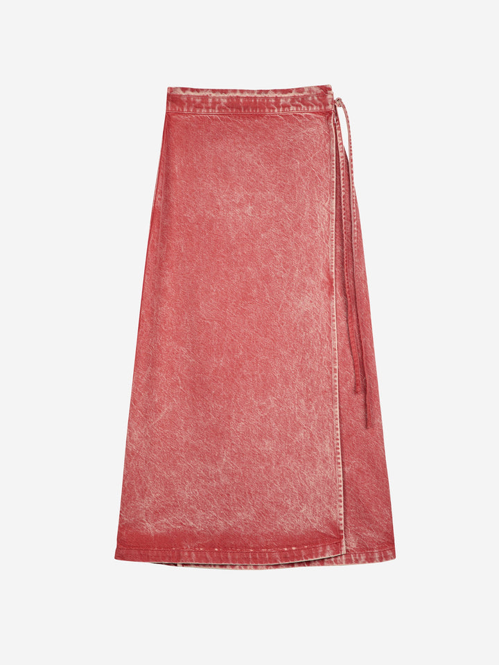 Wrapped cotton skirt