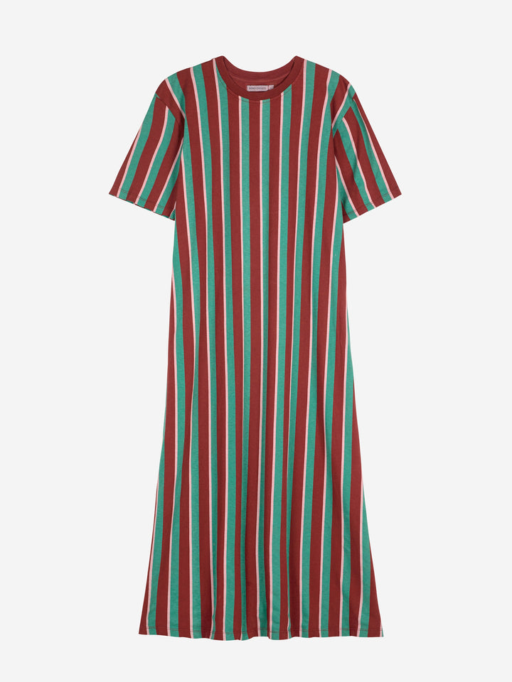 Stripedミディドレス