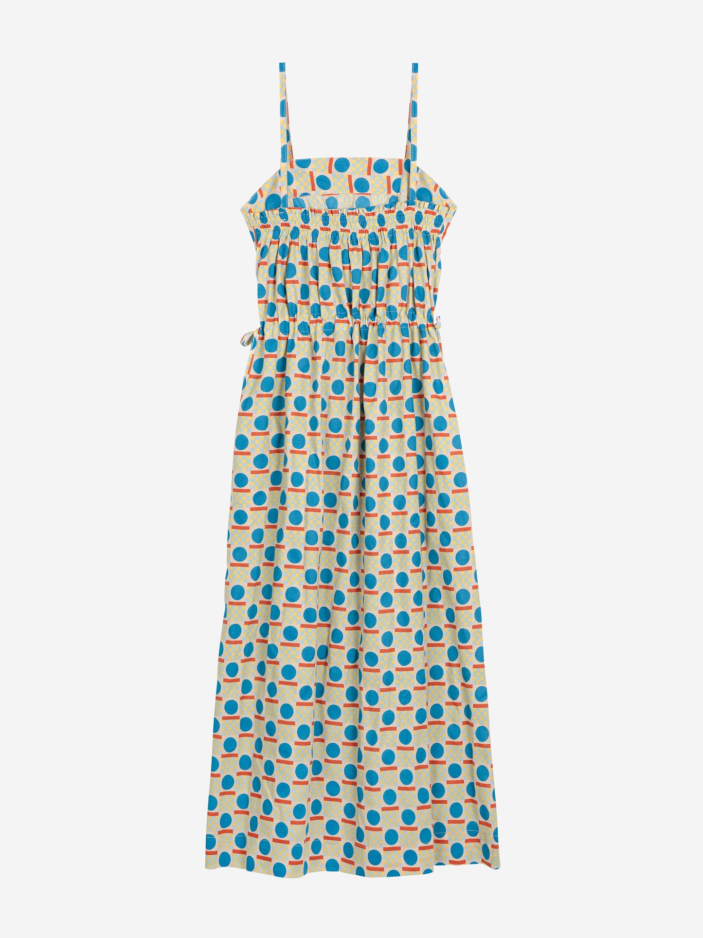 Geometric pattern sleeveless dress