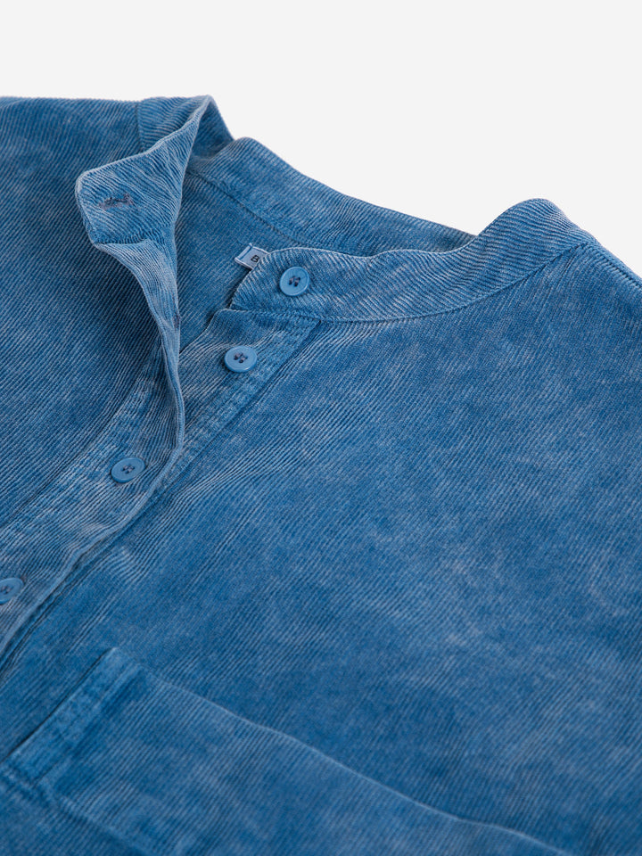 Blue corduroy relaxed dress